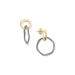 James Avery Artisan Jewelry Earrings-Connected Circles Drop Earrings