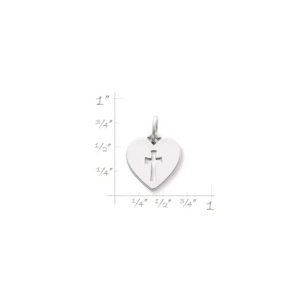 James Avery Artisan Jewelry Charms-Crosslet Heart Charm