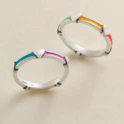 James Avery Artisan Jewelry Rings-Enamel Band With Hearts Ring