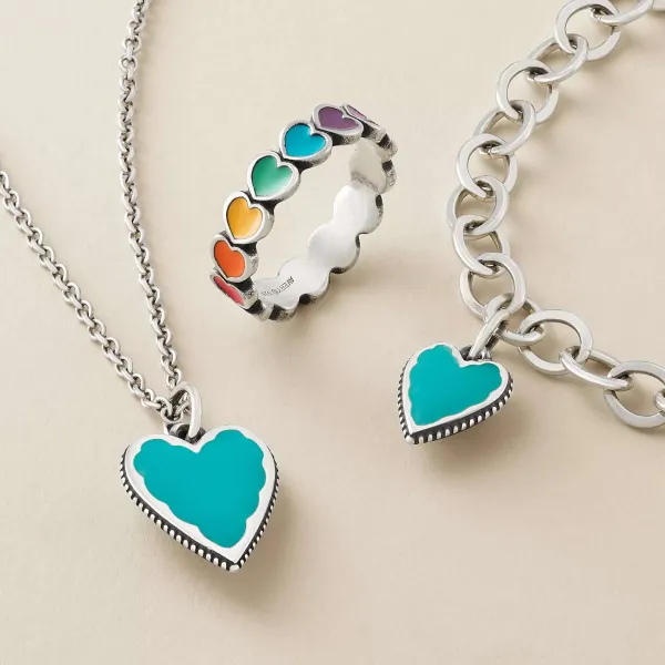James Avery Artisan Jewelry Charms-Enamel Heart Charm