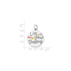 James Avery Artisan Jewelry Charms-Enamel Live Your Dreams Charm