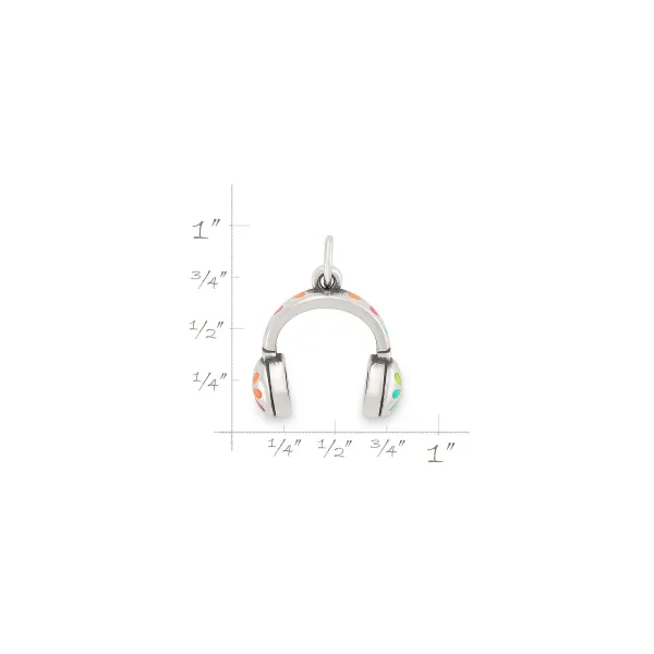 James Avery Artisan Jewelry Charms-Enamel Love My Headphones Charm