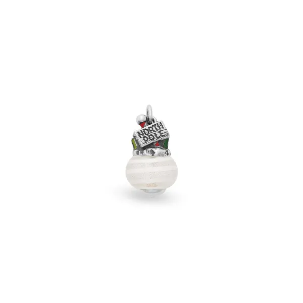 James Avery Artisan Jewelry Charms-Enamel North Pole Art Glass Charm