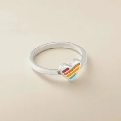 James Avery Artisan Jewelry Rings-Enamel Rainbow Heart Ring