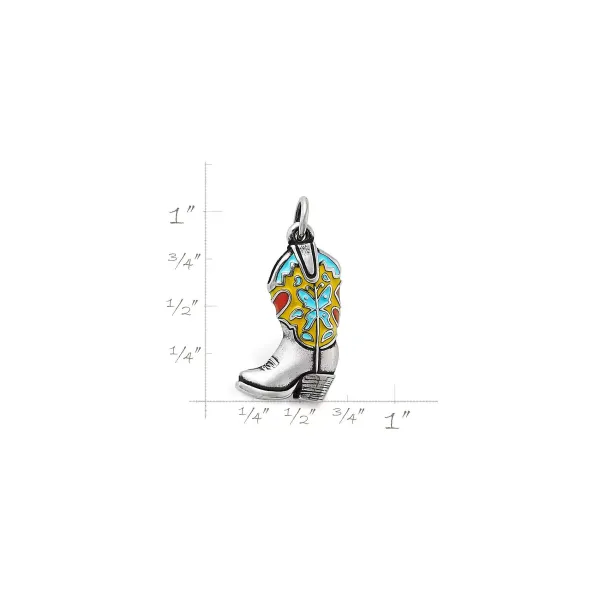 James Avery Artisan Jewelry Charms-Enamel Western Boot Charm