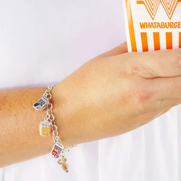 James Avery Artisan Jewelry Charms-Enamel "Whataburger Fancy" Ketchup Charm