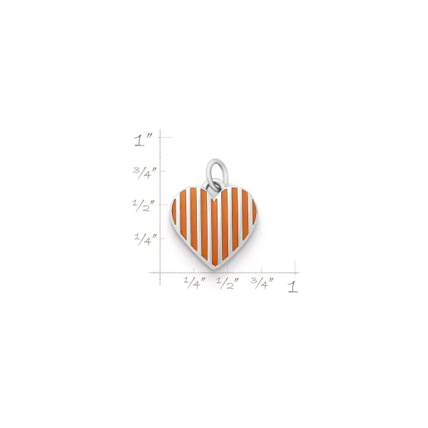 James Avery Artisan Jewelry Charms-Enamel "Whataburger®" Heart Charm