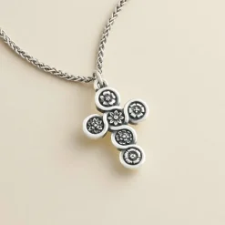 James Avery Artisan Jewelry Pendants-Flowering Cross Pendant