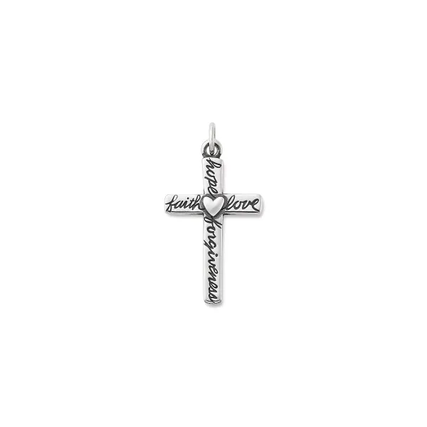 James Avery Artisan Jewelry Charms-From The Heart Cross Pendant