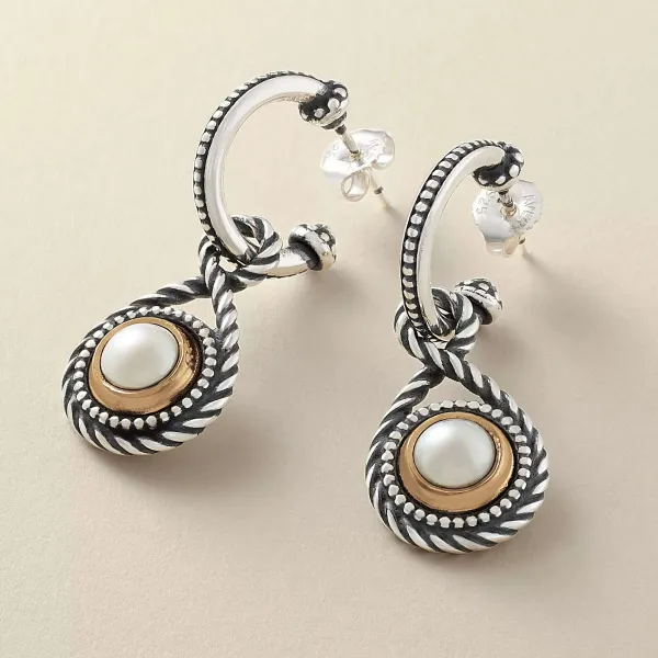 James Avery Artisan Jewelry Earrings-Marjan Gemstone Hoop Dangle Earrings