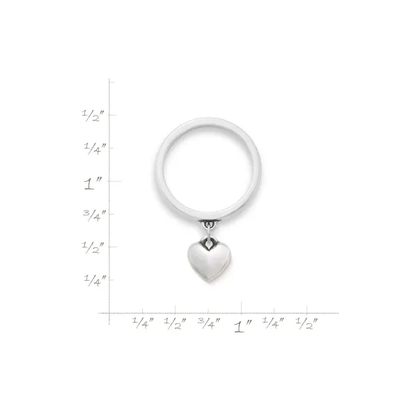 James Avery Artisan Jewelry Rings-Mini Heart Charm Dangle Ring