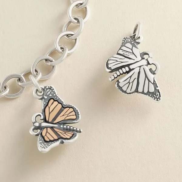 James Avery Artisan Jewelry Charms-Monarch Butterfly Charm
