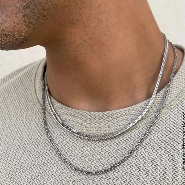 James Avery Artisan Jewelry Necklaces And Chains-Rectangle Foxtail Necklace