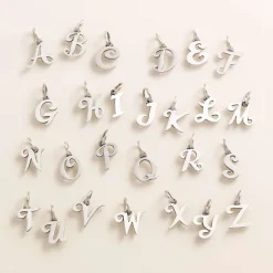 James Avery Artisan Jewelry Charms-Script Initial Charm