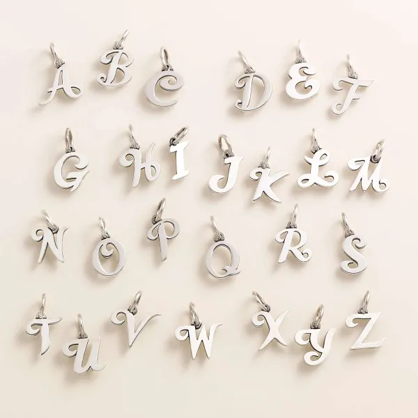 James Avery Artisan Jewelry Charms-Script Initial Charm