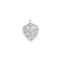 James Avery Artisan Jewelry Charms-Sorrento Heart Pendant