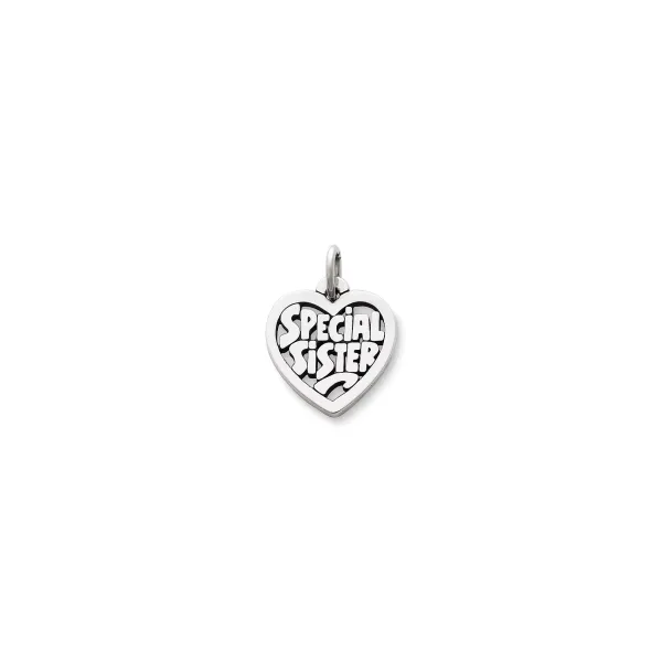 James Avery Artisan Jewelry Charms-Special Sister Heart Charm