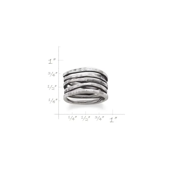 James Avery Artisan Jewelry Rings-Stacked Hammered Ring