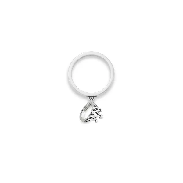 James Avery Artisan Jewelry Rings-Tiny Tiara Charm Dangle Ring