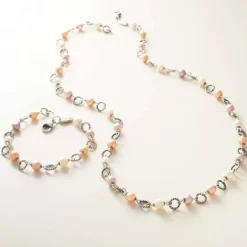 James Avery Artisan Jewelry Bracelets-Twisted Wire Link Bracelet With Multi-Colored Cultured Pearls