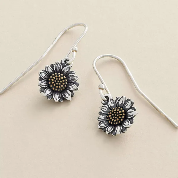 James Avery Artisan Jewelry Earrings-Wild Sunflower Dangle Earrings