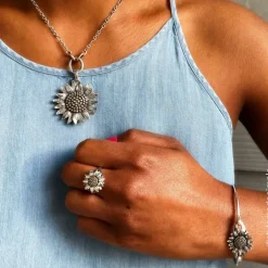 James Avery Artisan Jewelry Bracelets-Wild Sunflower Hook-On Bracelet